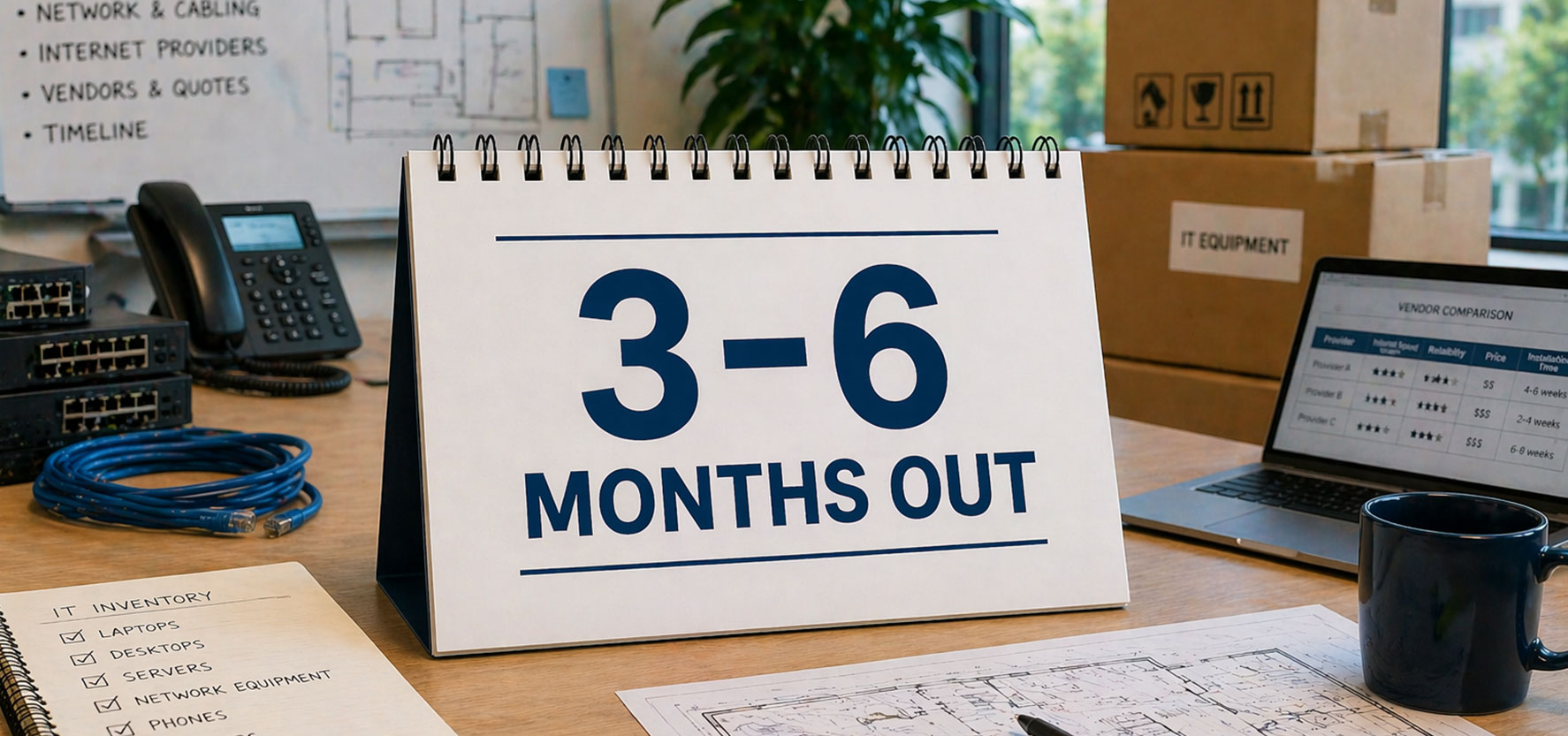 3-6 months out - office relocation